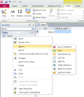 Import database table