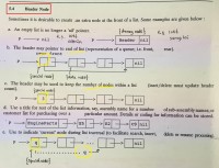 LINKED list header node