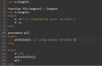 local variable vs global variable