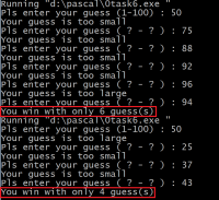 task6 sample output